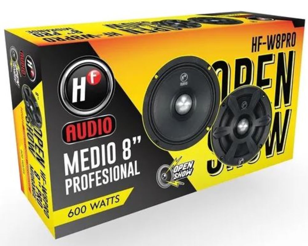 Set De Medios Hf Audio 8 60 Watts 2 Vías Hf-w8pro