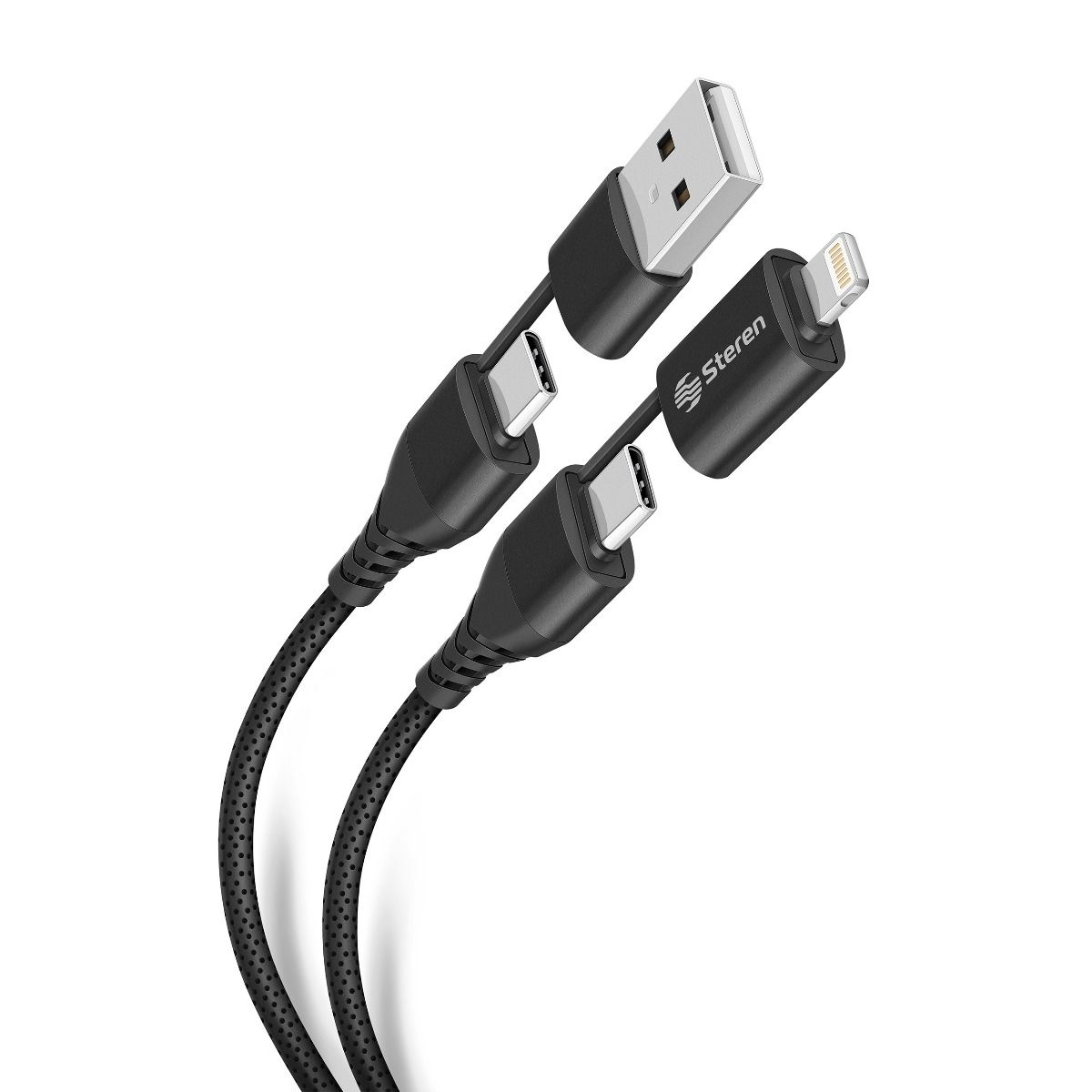 CABLE USB-A/USB-C A USB-C Y LIGHTNING.