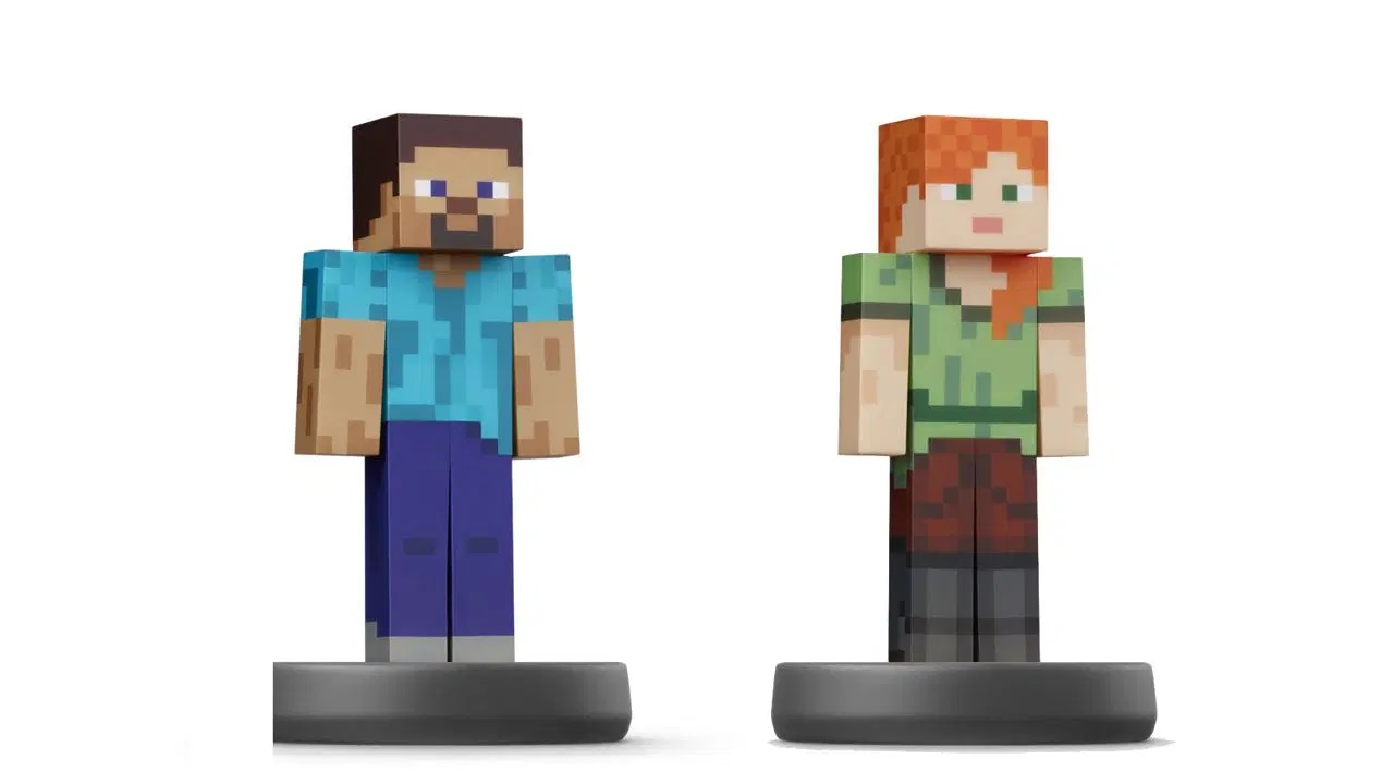 AMIBO STEVE AND ALEX DOUBLE PACK MINECRAFT